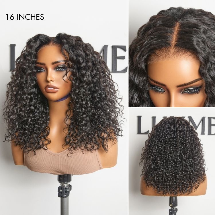 AiryFit™ Scalp Care Wigs | Effortless Water Wave Snugfit Glueless 5x5 Closure Pre-Cut Lace Curly Wig