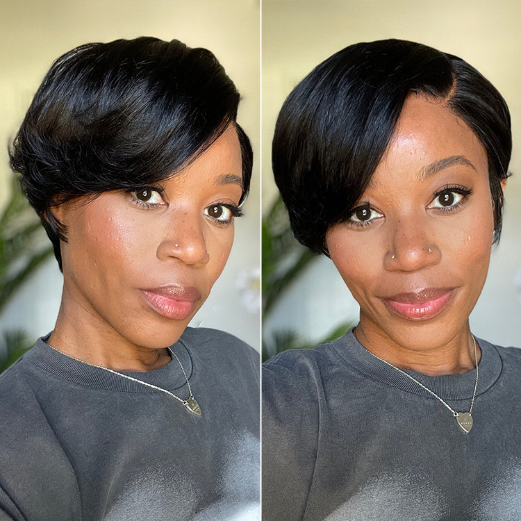 Affordable Pixie Cut Minimalist HD Lace Glueless Wig Pre-Cut Lace