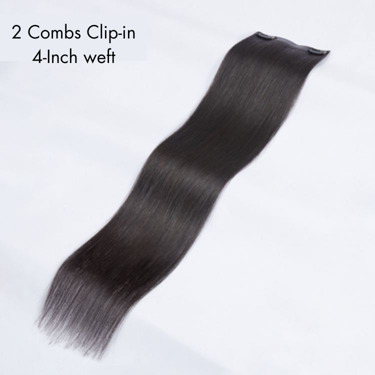 1pc Super Natural Straight Clip in Human Hair Extensions | Not Sold in Sets