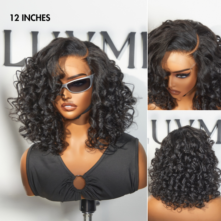 Effortless Elegance Copper Highlight / Natural Black Bouncy Curl Wig Minimalist HD Lace Glueless Wig Pre-Cut Lace