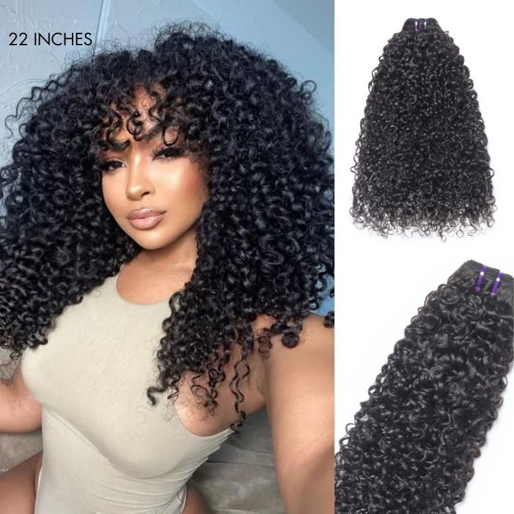 Messy Burmese Curly Bundles 100% Virgin Human Hair Bundles 1pc / 3pcs