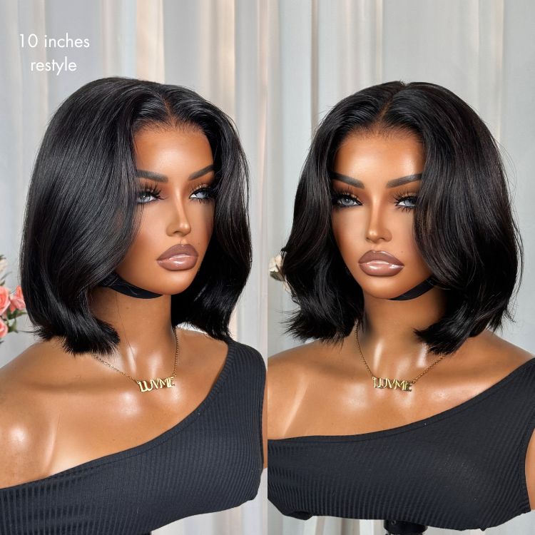 Luvme All-Day Comfort™ Wig Silky Blunt Cut Bob Glueless 7x6 Closure HD Lace Wig Pre-Cut Lace