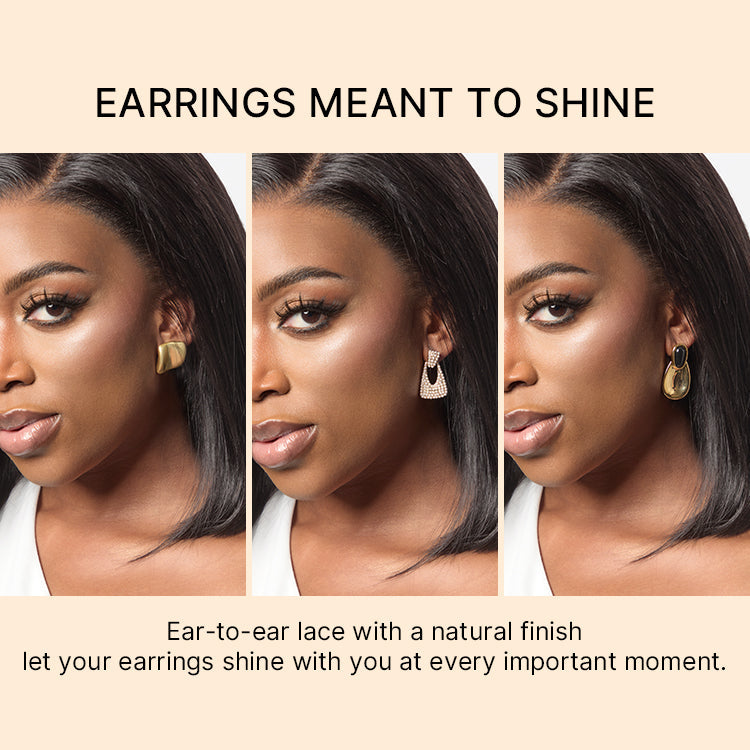 NatureMAX™ 200% / 250% Density Loose Wave Glueless Ear-to-ear 13x4 / 13x6 HD Lace Front Wig Pre-Cut Lace Flexi-Fit Drawstring Cap