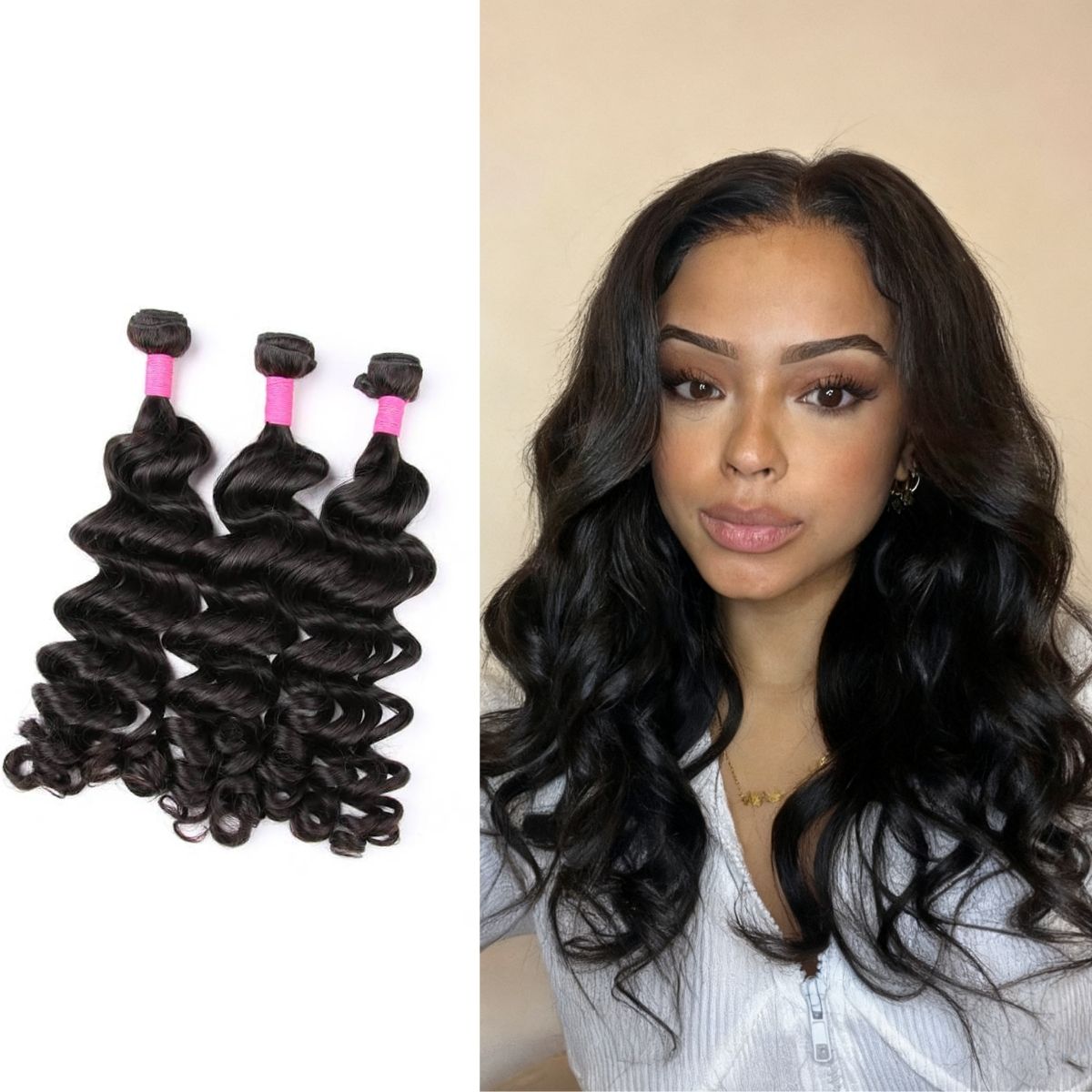 3pcs Body Wave / Water Wave / Deep Wave / Loose Wave / Straight 100% Virgin Human Hair Bundles
