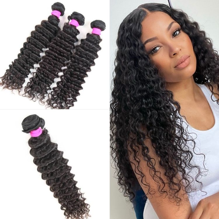 3pcs Body Wave / Water Wave / Deep Wave / Loose Wave / Straight 100% Virgin Human Hair Bundles